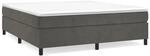 vidaXL Boxspringbett Dunkelgrau 160x200 cm Samt1398727