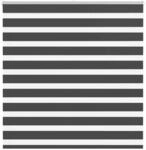 vidaXL Doppelrollo Schwarz 145x150 cm Stoffbreite 140,9 cm Polyester 4014244