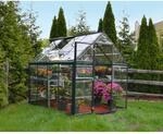 Palram - Canopia Gew&auml;chshaus Grau 4,6 m&sup2; inkl. Fundamentrahmen