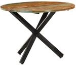 vidaXL Esstisch Rund 100x100x75 cm Altholz Massiv 321682