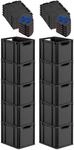 PROREGAL SuperSparSet 10x Eurobox Nextgen Grip Mit Scharnierdeckel Und Blauen