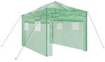 vidaXL Gew&auml;chshaus mit Pop-up-Rahmen Gr&uuml;n 280 x 410 x 315 cm Eisen 42006642