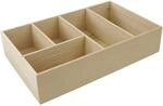 Fackelmann Schubladen-Box Buche 20 cm x 7 cm x 32 cm