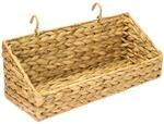 HMF 37221 H&auml;ngekorb Geflochten Wasserhyazinthe Aufbewahrungskorb 40 x 15 x 15...