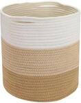HMF 39015-31CM-80 Aufbewahrungskorb Versteckten Griffen Runder Korb Kallax 31 x...