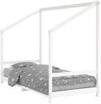 vidaXL Kinderbett Wei&szlig; 90x200 cm Massivholz Kiefer 835704