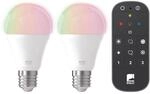 Eglo LED-Leuchtmittel E27 Gl&uuml;hlampenform 2er Set und Fernbedienung 9 W 806,m