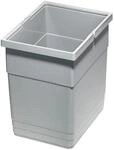 Ninka Eins2vier Abfallsammler M&uuml;lleimer 13,5L 275 x 210 x 280 mm Alugrau...