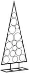vidaXL Metall-Weihnachtsbaum f&uuml;r Dekorationen Schwarz 125 cm Modell 2