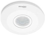 Oktaplex Ina Innen Bewegungsmelder 360&deg; PIR-Sensor 8m Flaches Design 230V Wei&szlig;