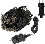 ECD Germany Fahnenmast Lichterkette 6 Str&auml;nge 2,08 Meter 192 LED Warmwei&szlig; IP44