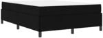 vidaXL Boxspringbett Schwarz 140 x 190 cm Stoff 3398859