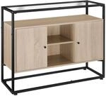 Tectake Sideboard Oldham Industrial Style Holz und Stahl 100 x 38 x 80 50 cm