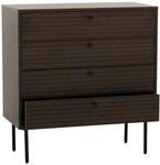 MCW Kommode N78 4 Schubladen Dunkelbraun