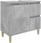 vidaXL Badschrank Betongrau 65x33x60 cm Holzwerkstoff Modell 1