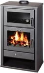 Victoria Kaminofen Triumph F Schwarz mit Backfach und 12,3 kW