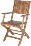 Siena Garden Klappsessel Falun Beige 57 cm x 50,5 cm x 88 cm