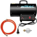 Wiltec Gasheizgebl&auml;se 15kW Heizkanone 30W Gas Hei&szlig;luftgenerator LPG Bauheizer