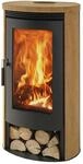 Panadero Bilbao Sandstein Korpus Schwarz Modern Gro&szlig;e Scheibe 8Kw