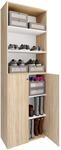VCM Schuhschrank Lona Sonoma-Eiche