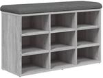 vidaXL Schuhbank Grau Sonoma 82x32x50 cm Holzwerkstoff 835108