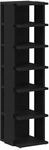vidaXL Schuhschrank Schwarz Eichen-Optik 25x27x102 cm Holzwerkstoff 862066