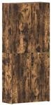 vidaXL Schuhschrank Mehrfarbig 80 x 35,5 x 180 cm Holzwerkstoff 3333840