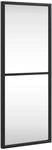 vidaXL Wandspiegel Schwarz 20x50 cm Rechteckig Eisen 358645