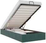 vidaXL Ottoman-Bett ohne Matratze Dunkelgr&uuml;n 80x200 cm Samt 3310928