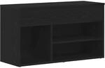 vidaXL Schuhbank Schwarz Eichen-Optik 80 x 30 x 45 cm Holzwerkstoff 862703