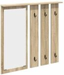 vidaXL Wandmontierter Kleiderst&auml;nder Sonoma-Eiche 84 x 10 x 80 cm 874493