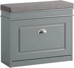 SoBuy Schuhbank mit Sitzkissen Schuhkipper Schuhschrank MDF FSR82-K-HG