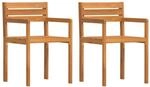 vidaXL Gartenst&uuml;hle 2 Stk 50x53x80 cm Massivholz Akazie 4108138
