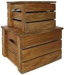 vidaXL Aufbewahrungskisten-Set 2 Stk Massives Mahagoniholz 244498