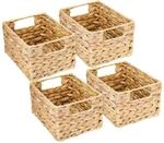 HMF 37244-S4 Aufbewahrungskorb Korb Wasserhyazinthe Seegras Gr&ouml;&szlig;e S 22 x 17 x 12 cm