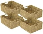 HMF 37043-S4 Aufbewahrungskorb Korb Seegras Kallax Halbes Fach 30 x 34 x 15 cm