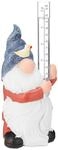 Relaxdays Regenmesser Gartenzwerg Polyresin Bunt Witterungsbest&auml;ndig 18 cm x 8,5 cm