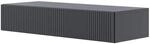 Selsey Veldio Wand-Konsole 90 cm mit Lamellenfront und Schublade Schwarz