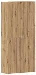 vidaXL Schuhschrank mit Regal Braun 80 x 35,5 x 180 cm Holzwerkstoff 3333844