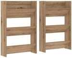 vidaXL Wandschuhschr&auml;nke mit Regal Artisan-Eiche Holzwerkstoff 875149