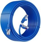 hb-digital 30m Patchkabel CAT 7 Rohkabel RJ45 S/FTP PiMF LSZH AWG 26 Halogenfrei Blau