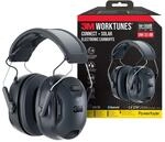 3M Kapselgeh&ouml;rschutz WorkTunes Connect & Solar Bluetooth SNR-Wert 33 dB Schwarz