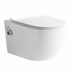 Glasdeals Dusch-WC Sp&uuml;lrandloses inkl. Armatur und SoftClose Sitz TAHARET