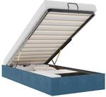 vidaXL Ottoman-Bett ohne Matratze Dunkelblau 80x200 cm Samt 3310929