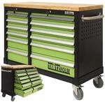 TRUTZHOLM Werkstattwagen DELUXE 12 Schubladen Unbest&uuml;ckt 123 cm Breite Mit Massiver