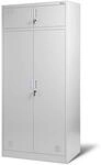 Jan Nowak Mehrzweckschrank Spind BORYS 185 x 90 x 50 cm Grau