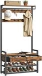 Songmics Garderobenst&auml;nder Dacey 30 x 80,4 x 181,6 cm Braun-Schwarz