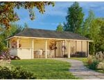 Palmako Pavillon Bianca Set 515 Slide Plus 876 x 300 cm Lackiert Wei&szlig; FSC&reg;