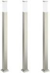vidaXL Pollerleuchten 3 Stk 110 cm Edelstahl IP44 4006052
