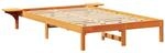 vidaXL Bettrahmen Wachsbraun 120 x 190 cm Massives Kiefernholz 873201
